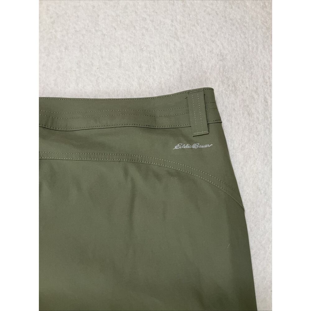 Eddie Bauer Guide Pro Pants Womens 12 Olive Green Hiking Stretch Cargo Excellent - Picture 11 of 14